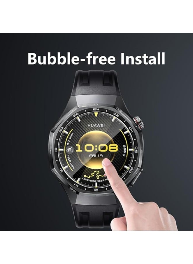 HablTech 3 Pcs Huawei Watch GT6 Pro 46MM Screen Protector, HD Premium Real Screen Protector Dustproof Anti-Scratch Bubble Free Tempered Glass Protection Film Smartwatch Accessories - Image 5